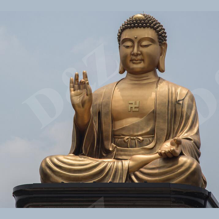 Large bronze shakyamuni buddha statue